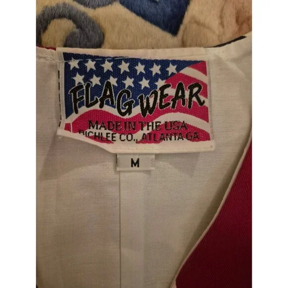 American Flagwear USA Vintage 100% Cotton Canvas JoggerStyle Pants Unisex sz M